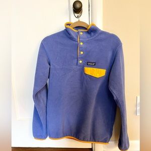 Purple Patagonia synchilla snap-T fleece